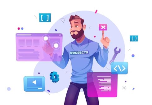 web development concept with programmer ar 107791 17049 Why Outsourcing is a Great Solution for B2B Design and Development Companies